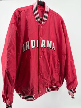 NWT Steve & Barry Indiana University IU Hoosiers Button Snap Jacket Men’s,
